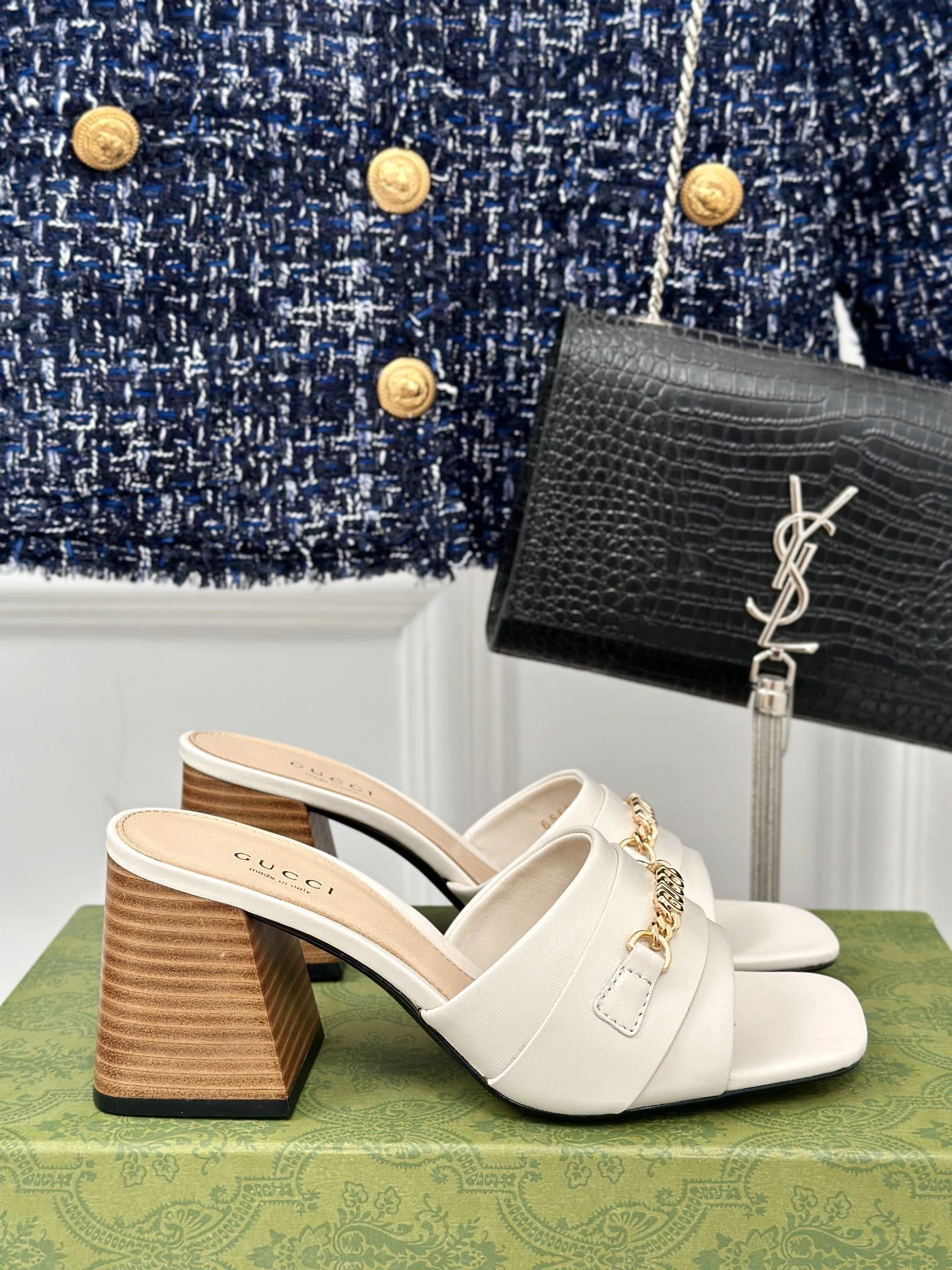 COCO-- 6u33i 786595 AABOC 9540 Calfskin sheepskin Heel height：7.5CM item:D-X187H2821